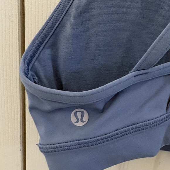 Lululemon Athletica Cross-Back Blue Sports Bra - Picture 3 of 4